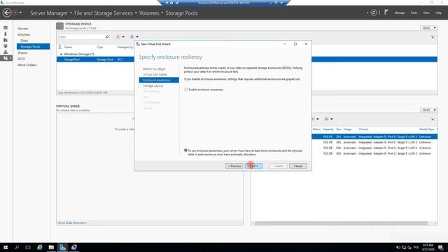#10 - Storage Pool - Windows Server 2016 (Egzamin 70-740) | Tutorial PL смотреть онлайн