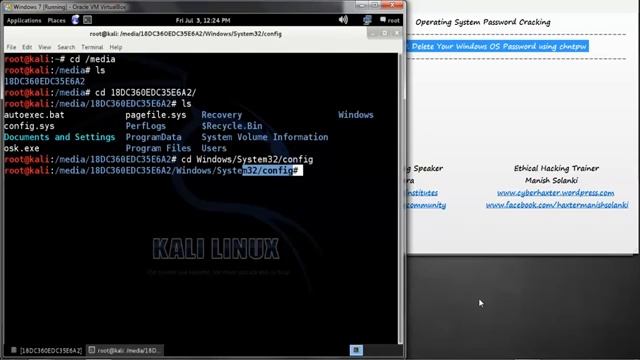 10 Delete Your Windows OS Password using chntpw смотреть онлайн
