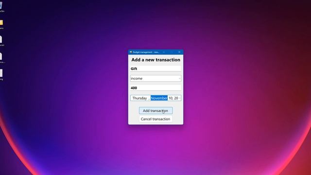 Windows forms C# - Budget management demo смотреть онлайн