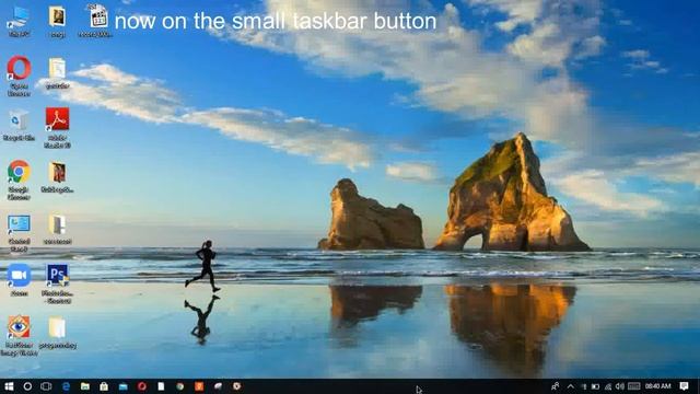 Resize the taskbar icons and move icons in the center of taskbar. смотреть онлайн