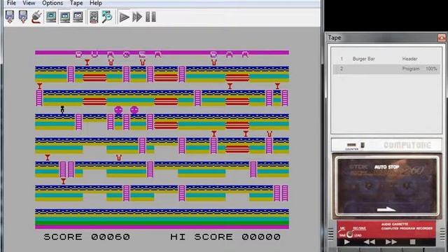 Burger Bar - ZX Spectrum - emulador SpectrumAnyWhere 1.1 - testeado Windows 7 x64 смотреть онлайн