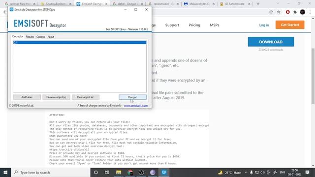 How to deal with ransomware and recover files! Stop (DJVU). dehd смотреть онлайн