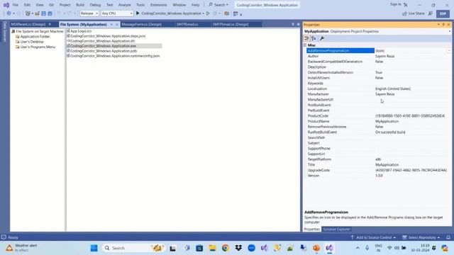 Desktop | Create .exe and setup file | Create Installer file | C# Windows Exe file | C# .Net смотреть онлайн