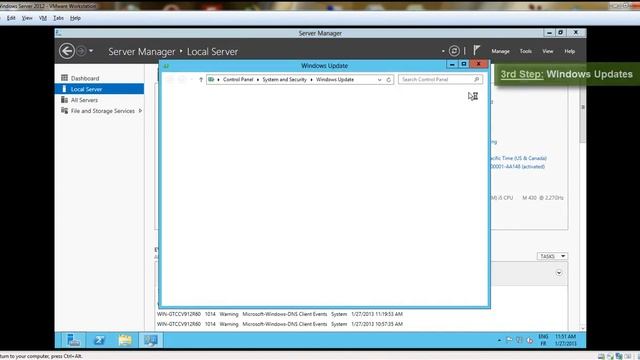 Windows 2012 Server First Configuration [GUI] on VMWare Workstation 9 смотреть онлайн