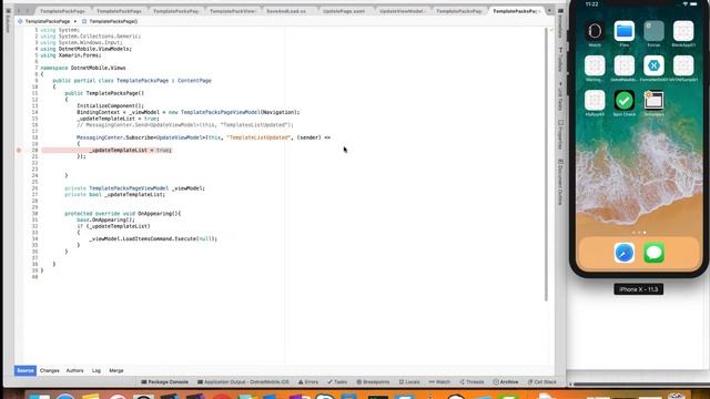 Part 4: Building an iOS app with Visual Studio Mac and Xamarin Forms: dotnet templates app смотреть онлайн