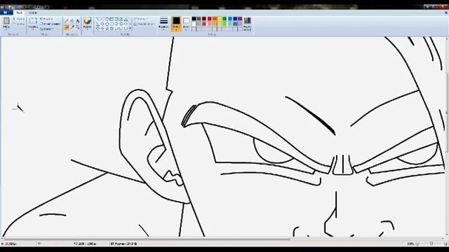 SSJ Gogeta in MS Paint (win 7) смотреть онлайн