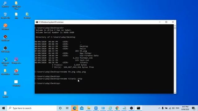 24 Rename Files and folders Windows Dos Commands tutorial System Admin tutorial commands смотреть онлайн
