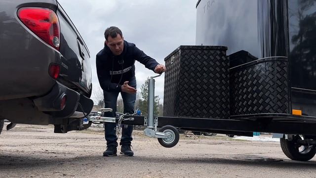 Обзор одноосного прицепа длинной 3,6 метра. Российский производитель TRAILUX. Модель: City 361