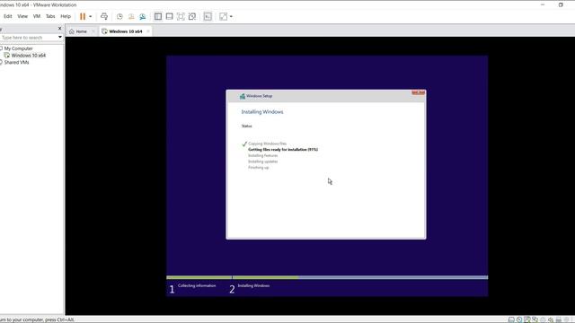 How to install windows 10 Pro In VMware 15 Pro || Windows Installation on VM. смотреть онлайн
