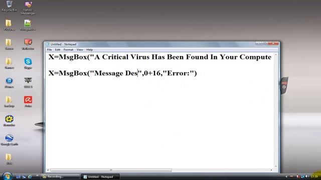Windows Vista/7/8/XP Command/Code-How to make an error message! смотреть онлайн