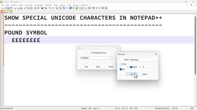Show Unicode Special Characters in Noteapd++ (Pound Symbol & UTF Characters) смотреть онлайн