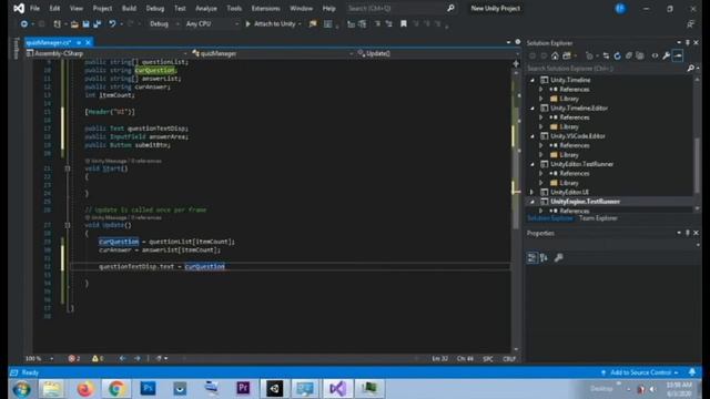 Unity 2020 tutorial Beginner:how to make a Text based input quiz app(very easy!) смотреть онлайн