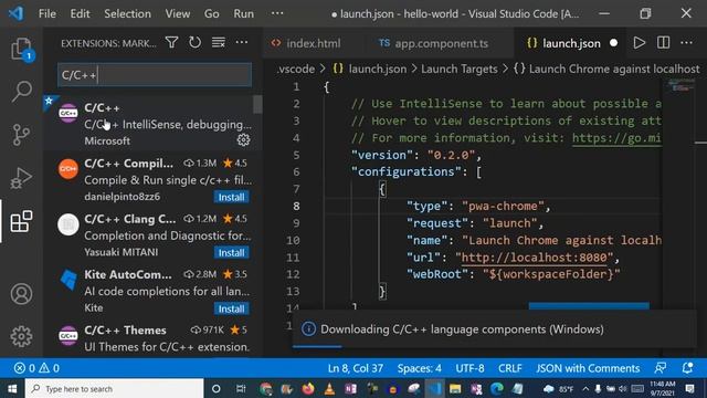 Installing Visual Studio Code Run C Programing Language смотреть онлайн