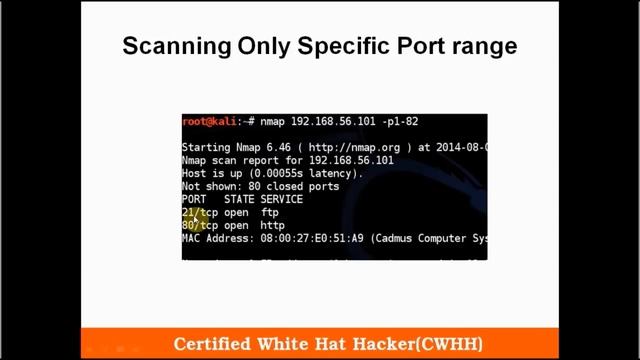 Nmap port scanning | cyber security hacks| certified hacker | смотреть онлайн