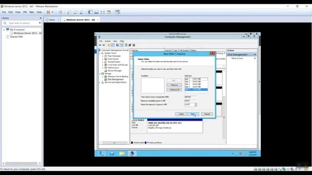 RAID 5 Configuring RAID 5 on Windows Server 2012 смотреть онлайн