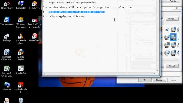 How to change the picture of any icon in windows 7 смотреть онлайн