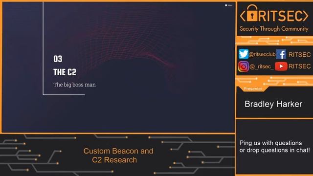 Custom Beacon and C2 Research w Bradley H смотреть онлайн
