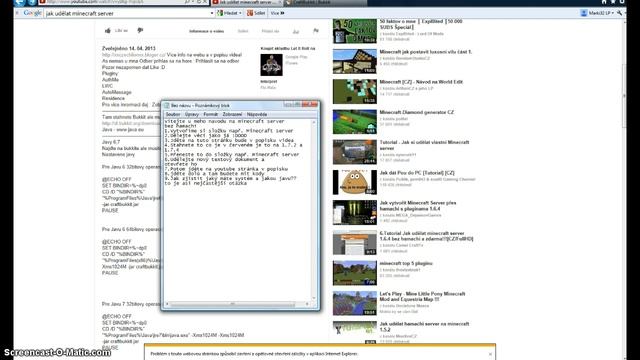 Jak udělat Minecraft server (1.7.4) 1.část смотреть онлайн
