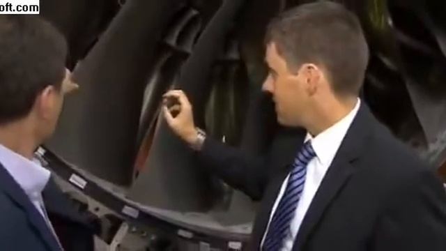Airbus A350 Rolls Royce XWB engine Close up look смотреть онлайн