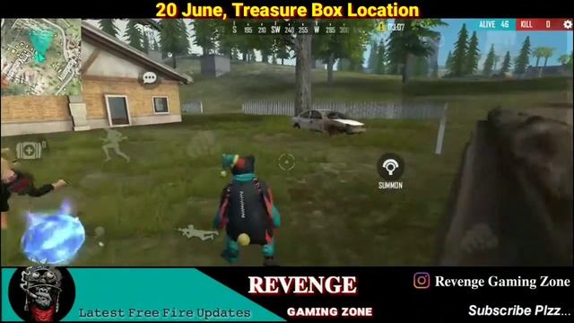 Today Treasure Box Confirm Location in free fire / 20 June Fix Location / kaha hai bhai... 😒 смотреть онлайн