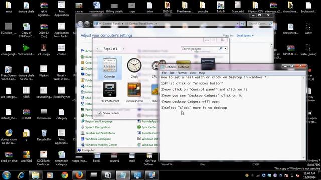 how to set clock or watch in windows 7 смотреть онлайн