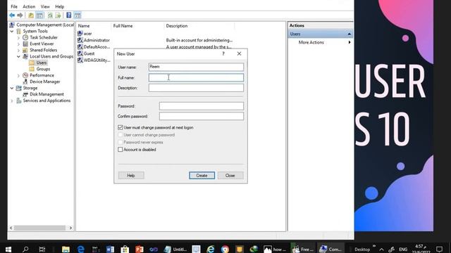 How to create a new user account on windows 10 اضافة مستخدم جديد في ويندوز смотреть онлайн