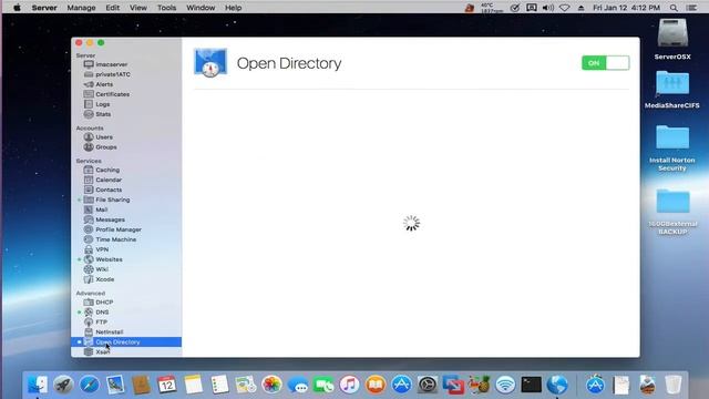 Setup OPEN DIRECTORY in OS X Server (N90X) part 1 смотреть онлайн