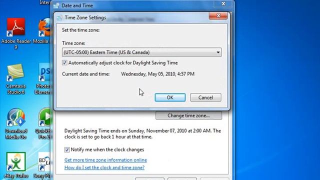Windows 7 Tutorial Setting the Date & Time Display Microsoft Training Lesson 3.2 смотреть онлайн