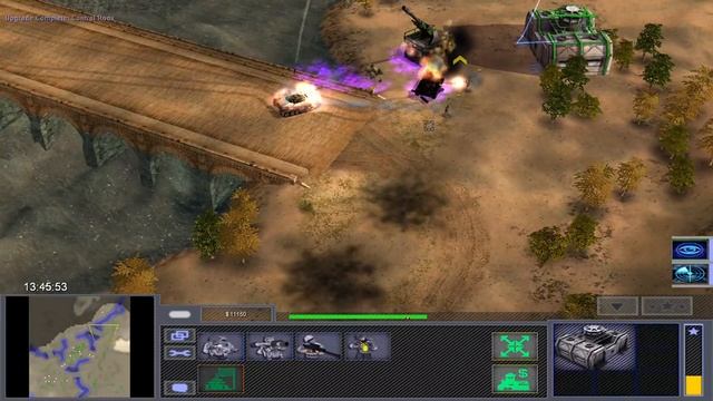 C&C Generals 2 ( Zero Hour) 1v1 using EU Basic General смотреть онлайн