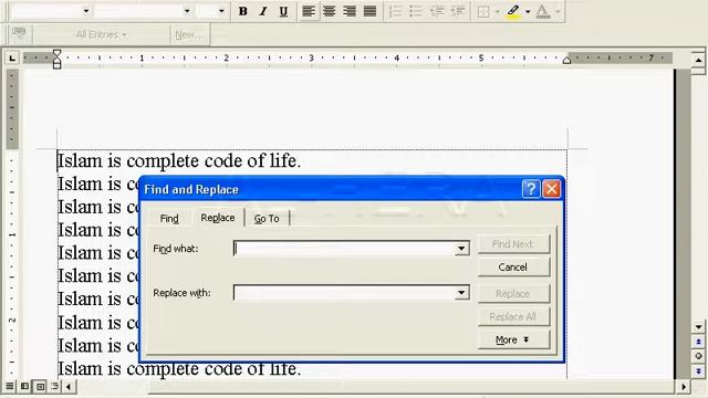 Microsoft word Bangla Tutorial : how to work replace command in microsoft word 17 смотреть онлайн
