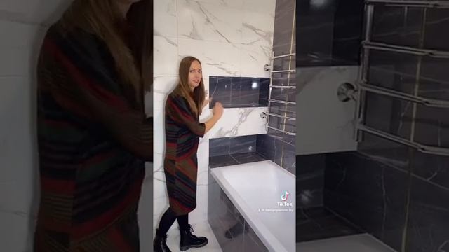 Удобная ванная комната начинается с максимально функциональных полочек-ниш за счёт грамотной зашивк смотреть онлайн