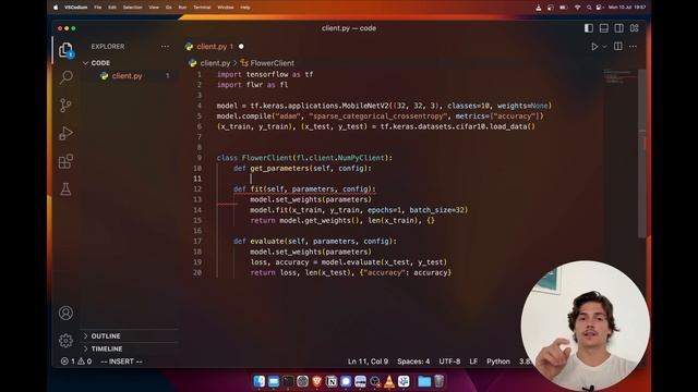 Flower Tutorial | Federated Learning Quickstart with Flower and TensorFlow смотреть онлайн
