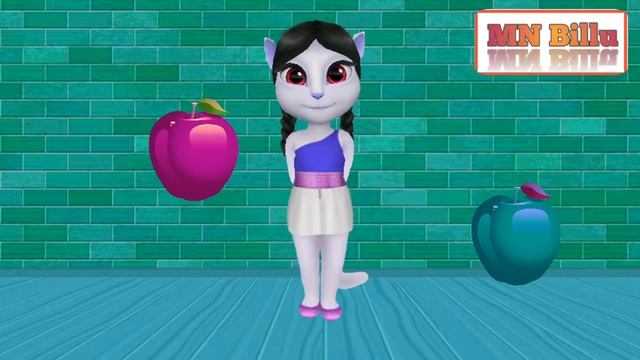 Angela eating fruits apples billu talking tom смотреть онлайн