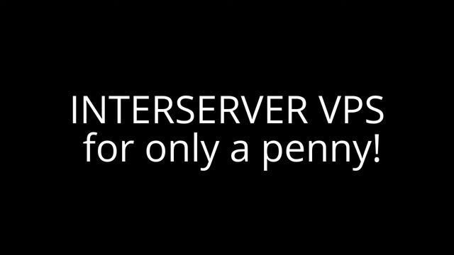 INTERSERVER VPS for only a penny! смотреть онлайн