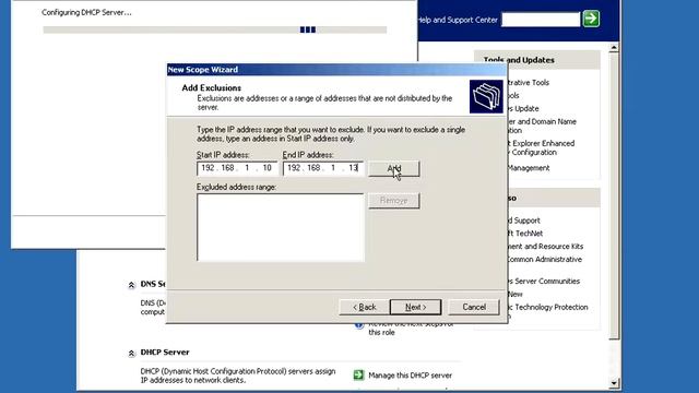 how to configure DHCP Server (Windows Server 2003 EE) смотреть онлайн
