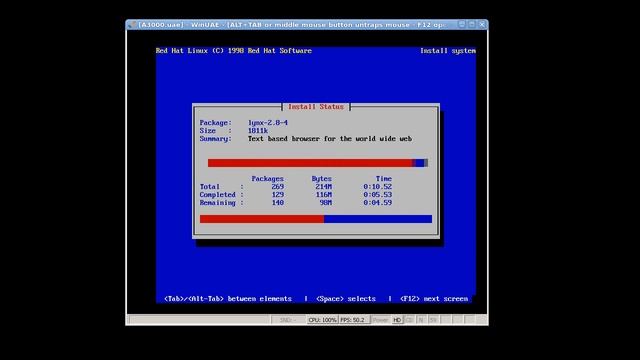 Installing and running Red Hat Linux 5.1 on Amiga A3000 (Through WinUAE) (720p) смотреть онлайн