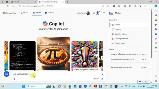 FITUR COPILOT Microsoft Edge Menggunakan AI смотреть онлайн