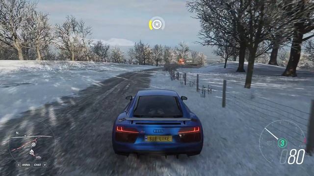 Audi || R8 V10 Plus || Forza Horizon 4 || 360 degree drifting on the highway and speeding смотреть онлайн