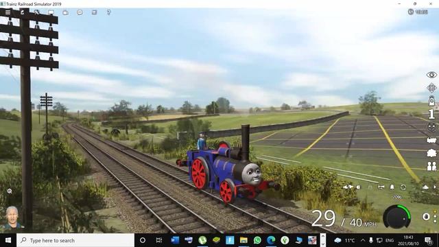 Thomas's new paint job Damian show and games ( Trainz 2019 ) смотреть онлайн