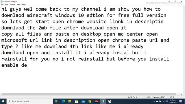 How To Download Minecraft Windows 10 Edition For Free In Pc/Laptop смотреть онлайн