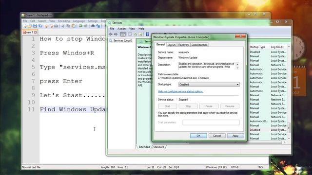 Stop windows Update Service смотреть онлайн