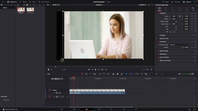 How To Crop in Davinci Resolve 18 and Scale To Fill the Frame | Davinci Resolve 18 Tutorial смотреть онлайн