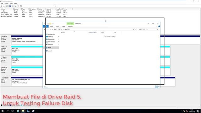 Menerapkan Raid 5 di Windows Server 2016 (Bahasa Indonesia) смотреть онлайн