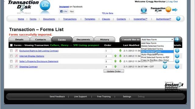 NorthstarMLS_TransactionDesk Lite View_ Essentials - InstanetForms, Authentisign and DocBox смотреть онлайн