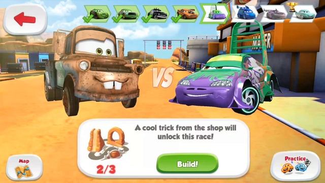 Cars Fast as Lightning - Mater's Track Tournament - Gameplay (iOS,Android) смотреть онлайн