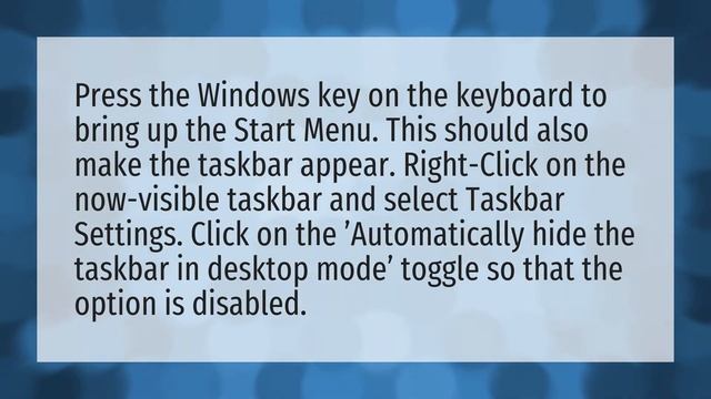 Why can't I see my taskbar on Windows 10? смотреть онлайн