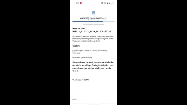 OnePlus 8 New System update IN2011_11.C.17_11 смотреть онлайн