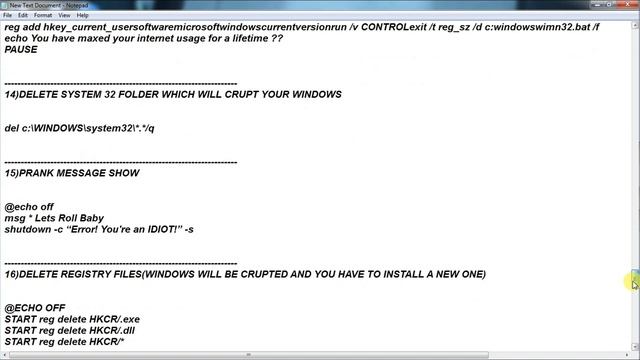 How to create very dangerous virus using notepad смотреть онлайн