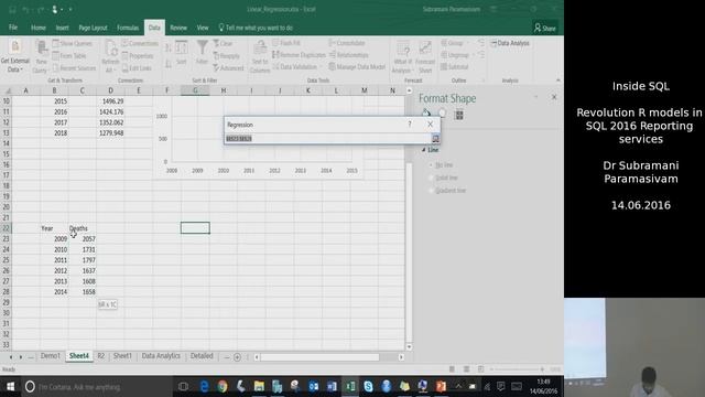 Dr. Subramani Paramasivam: Revolution R models in SQL 2016 Reporting services - 20160614 смотреть онлайн