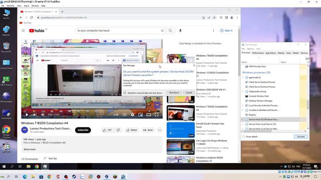 to your computer noises has BSOD Pt.2 (Windows 10 22H2 VM) смотреть онлайн